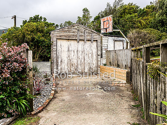 Neglected backyard and garage shed needing a good make over and painting, New Zealand (NZ)