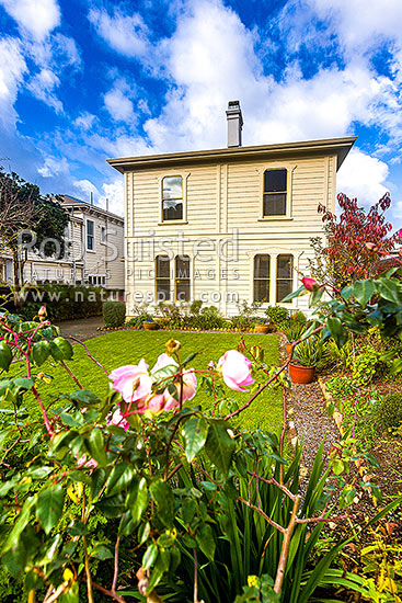 Katherine Mansfield house and garden museum at 25 Tinakori Road Thorndon, Wellington, Wellington City District, Wellington Region, New Zealand (NZ)